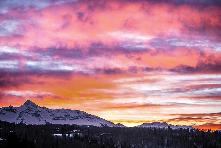 Chaîne de montagnes Sunset Pink Chaîne de montagnes Sunset Pink